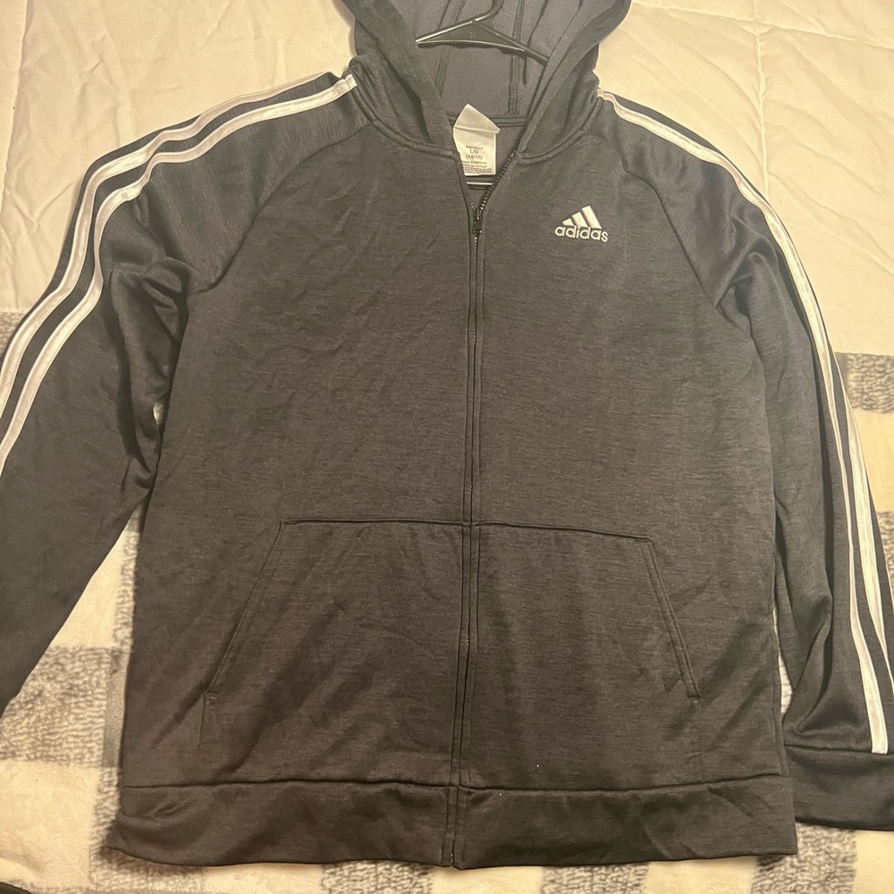 Girls Adidas zip up hoodie